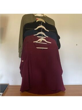 Women’s 2xl 2x Blouses Work Tops Shirts Button Down Plus Size Torrid Lot Of 5